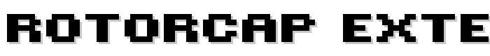ROTORcap Extended Bold font